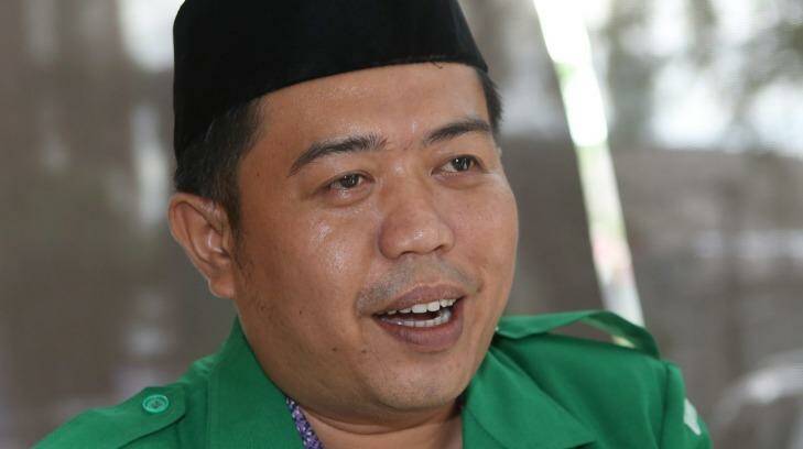 Dendy Zuhairil Finsa, the head of the youth wing of Nahdlatul Ulama in Jakarta, says he has a duty to protect all religions. Photo: Tatan Syulfana