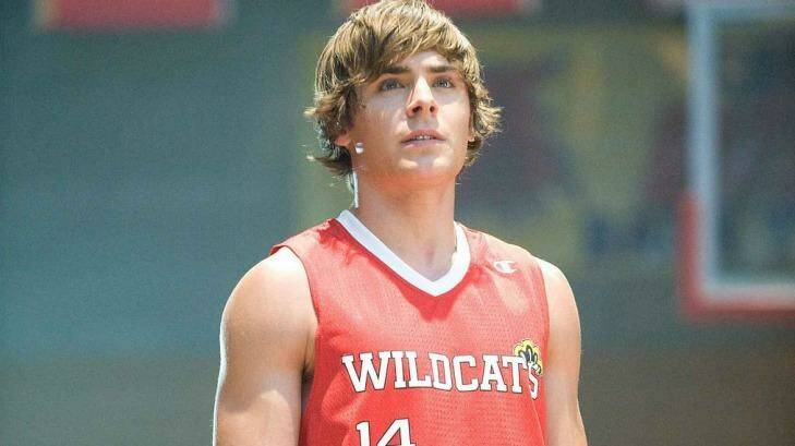 Zac Efron as Troy Bolton in <i>High School Musical</i>.