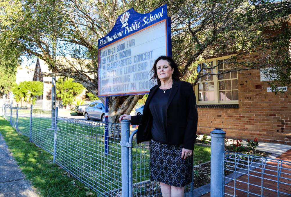 Shellharbour MP Anna Watson has criticised the NSW Education Department for not installing a security fence around Shellharbour Public School. Picture: GEORGIA MATTS
