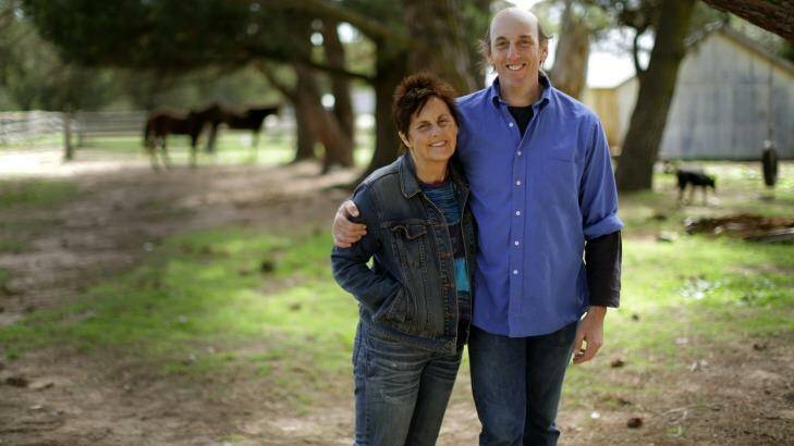 Filmmakers Billie Dean and Andrew Einspruch on their country property. Photo: Supplied