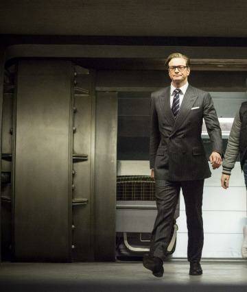 Get suave: Colin Firth and Taron Egerton in <i>Kingsman: The Secret Service</i>. Photo: Jaap Buitendijk