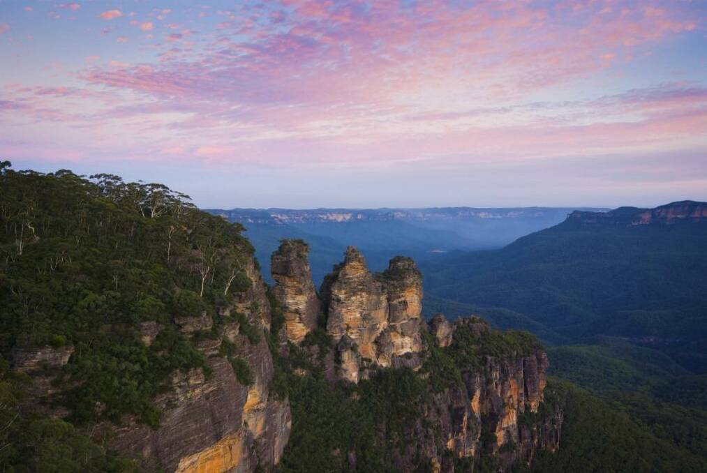 A Blue Mountains must do: Meehni, Wimlah and Gunnedoo – more famously known as the Three Sisters Photo: iStock