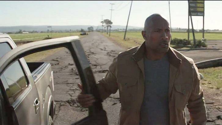Dwayne Johnson in first trailer for earthquake movie <i>San Andreas</i>.  Photo: YouTube