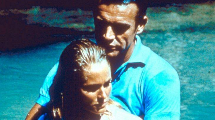 Sean Connery with Ursula Andress in <i>Dr No.</i> 