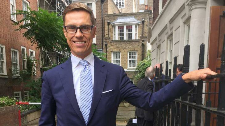 Former Finnish finance minister Alexander Stubb is genuinely upset by changes in Europe. Photo: Nick Miller