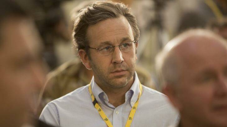 Chris O'Dowd as journalist David Walsh in The Program.