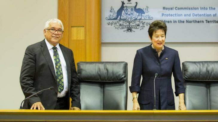 Commissioners Mick Gooda and Margaret White AO. Photo: Glenn Campbell