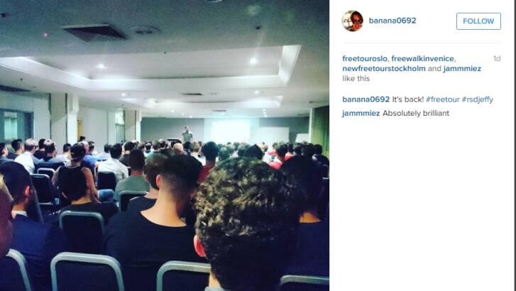 A photo purporting to capture the RSD seminar in Sydney.   Photo: Instagram