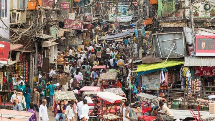 Crowded streets of Old Delhi in India. Photo: AsianDream