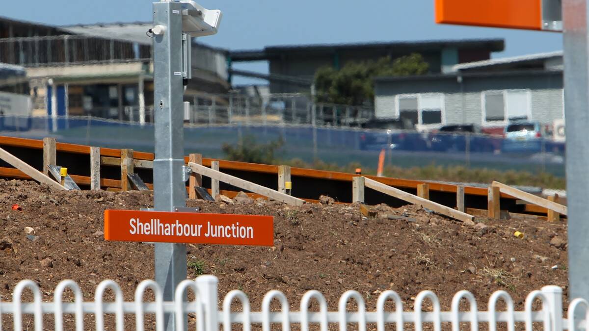 The Shellharbour Junction signs which have now been covered up. Picture: GREG TOTMAN