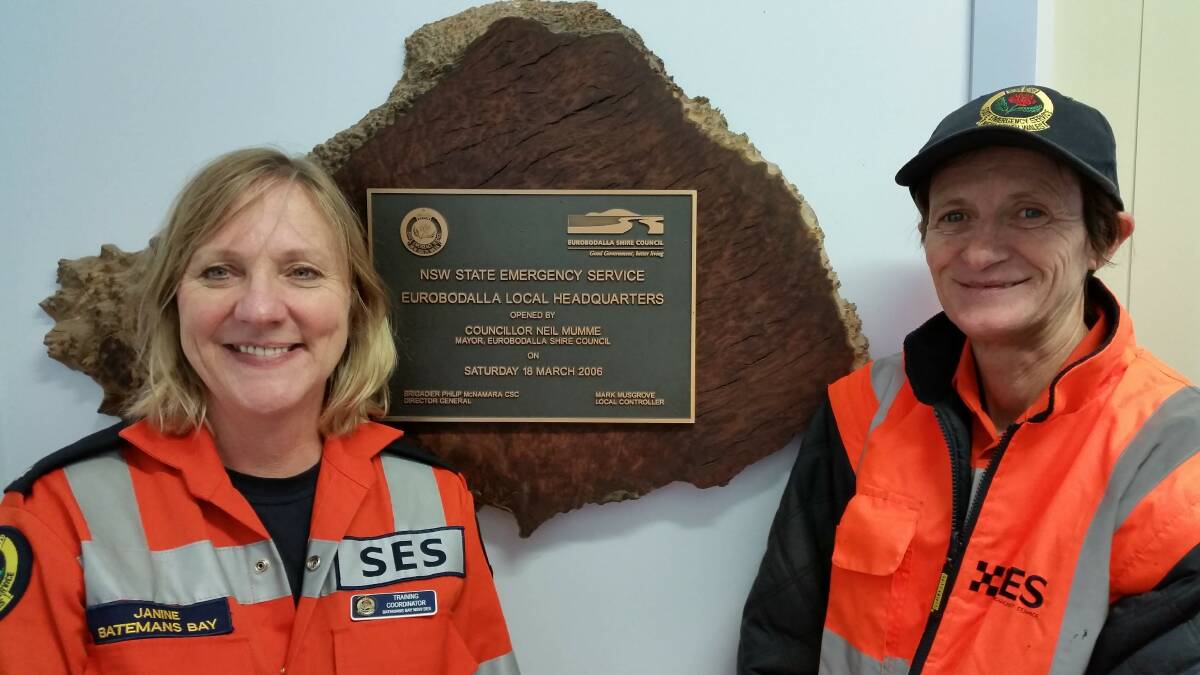SKILLED: SES members Janine Rodgers and Gail Brown led their teams through search scenarios in rugged bushland.