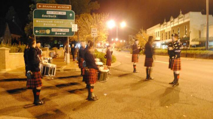 MITTAGONG: The Mittagong Dawn Service was attended by more than 400 people. Photo: Southern Highland News. 