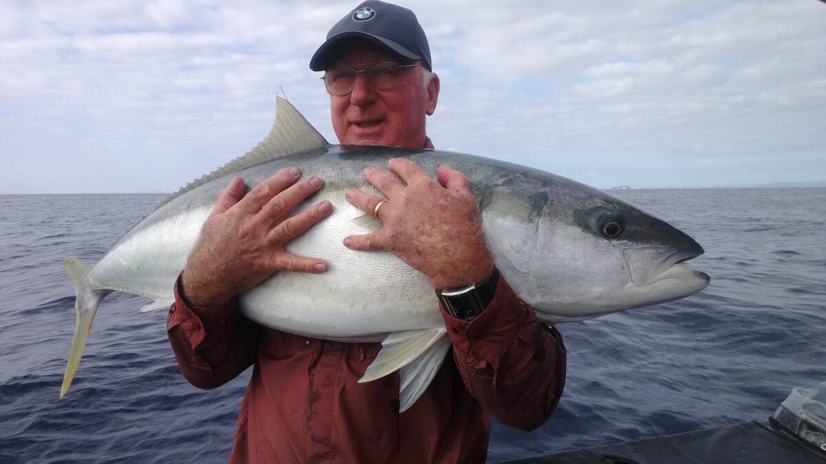HUGE NZ KING: Barry Donnan with a nice New Zealand kingfish caught at the Coromandel, New Zealand. (26/3/14) 