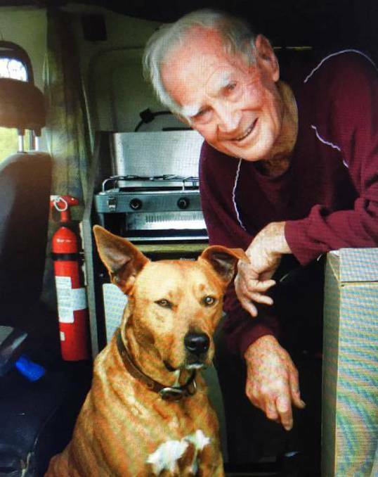 Missing: Have you seen Billy? He's pictured here with his devoted owner, 92-year-old Ray Robinson.