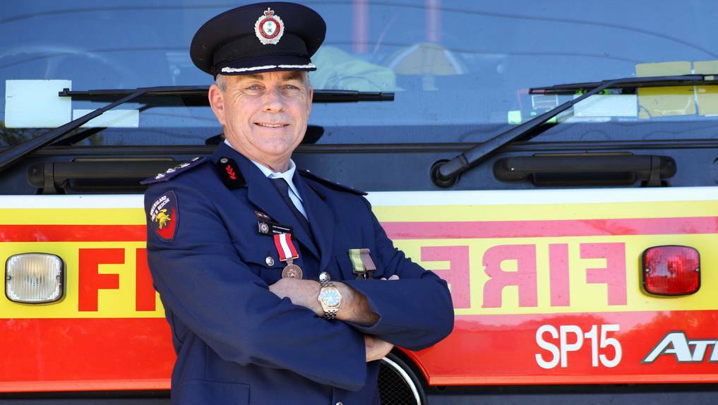 QFES Chief Superintendent Michael Dwyer has received the Australian Fire Service Medal.Photo by Chris McCormack