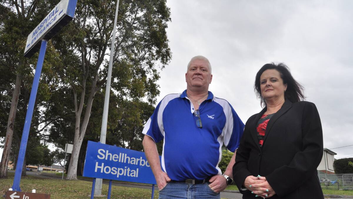 Shellharbour MP Anna Watson met with Health Services Union's Andrew Gorman last month to discuss a lack of high-dependency mental health facility's in the Illawarra/Shoalhaven region. Picture Eliza Winkler