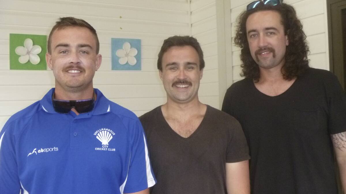 Beau, Corey and Dane Chamberlain - Movember heroes. 