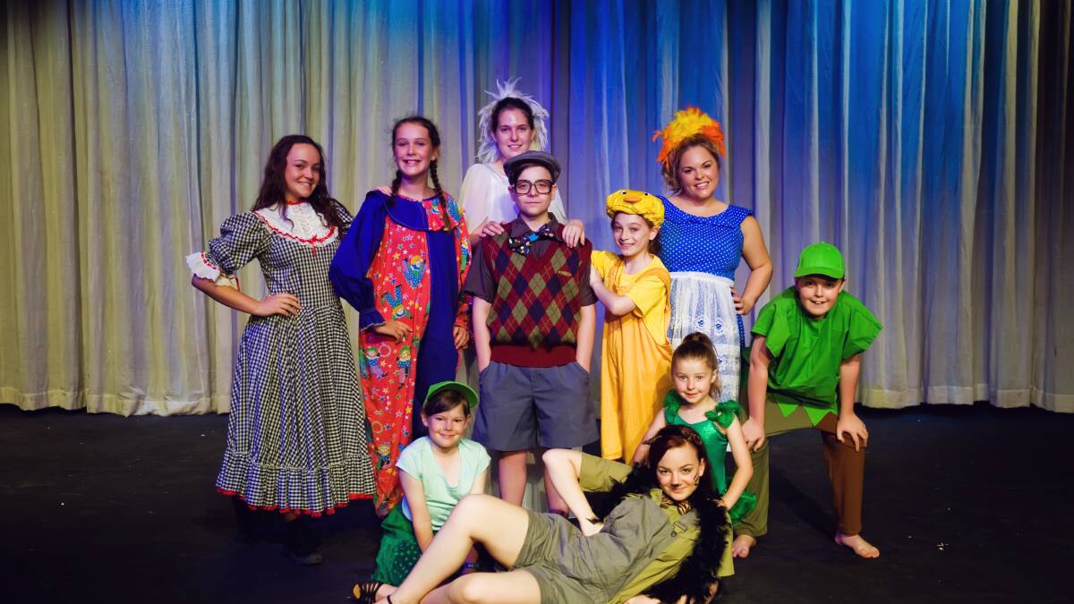 The cast are set for the HONK production at Roo theatre in January (Back Row) Kaelee Dilevski, Sheree Marsh, Heidi Schymitzek, Sam Garbo, Kaitlin Garbo, Sally Redman, Mathew Girdlestone,  (Front) Maddi Ferrier, Hannah Garbo and Cianna Little. Picture by Carissa Little