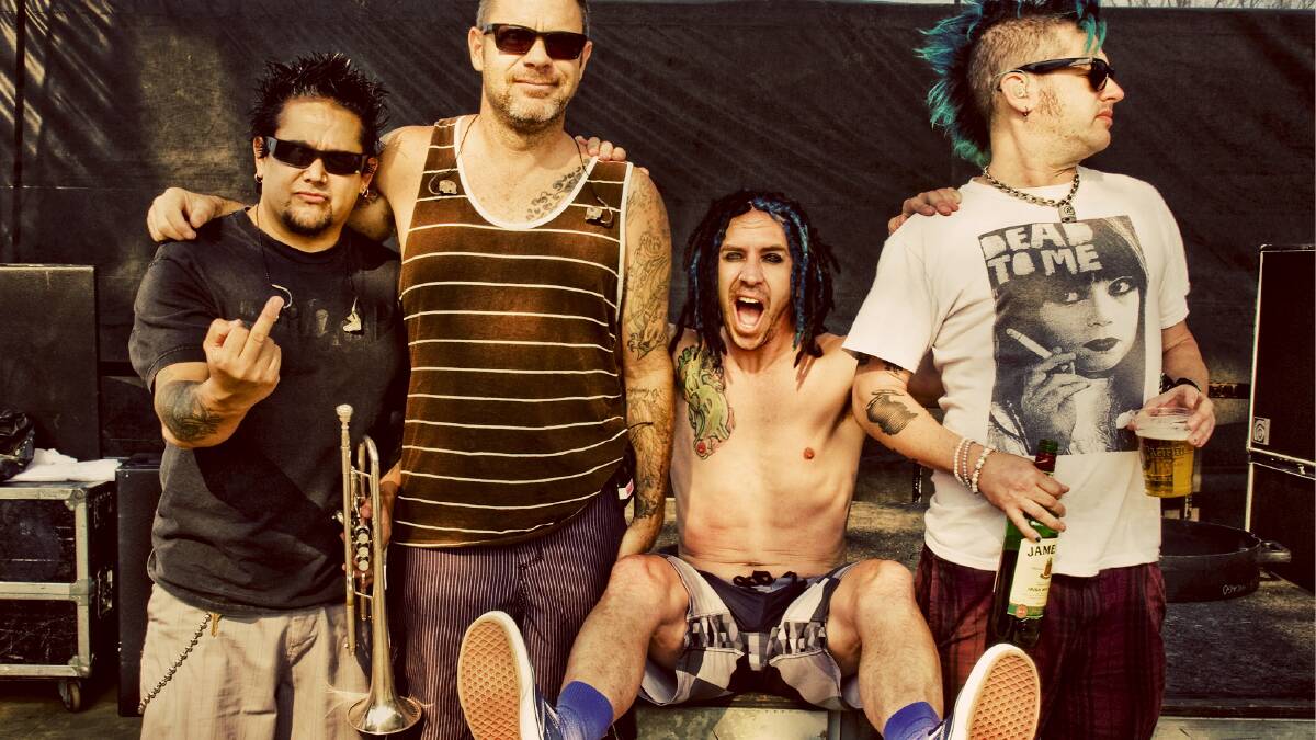 Punk rockers NOFX are headed back to Australia in November. Picture: KATIE HOVLAND