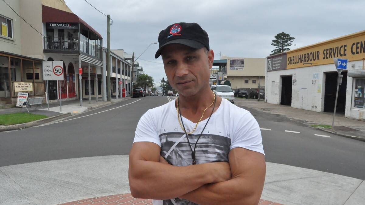 Resident and business owner on Addison Street Shellharbour Village George Taousanis is calling for a stronger police presence on the street following anti-social behaviour along the street on a Friday night. Picture Eliza Winkler