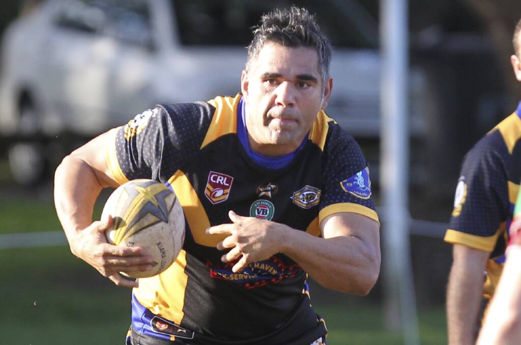 Inspirational Nowra-Bomaderry Jets captain-coach Ben Wellington in action last season. Picture: DAVID HALL