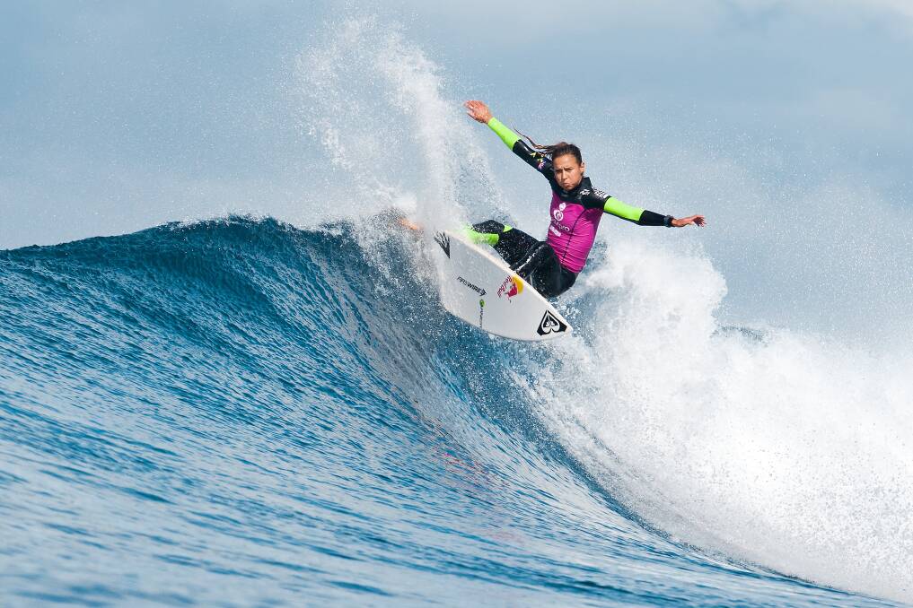 Sally Fitzgibbons in action.