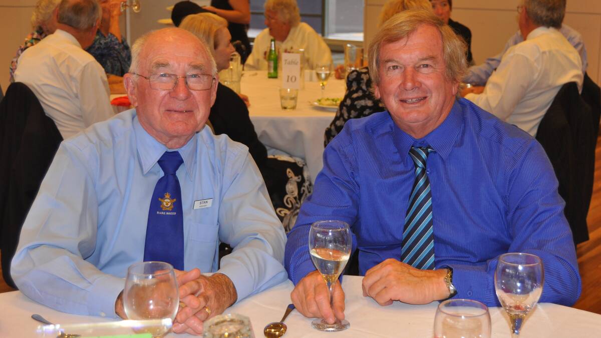KIaam's Stan Keough and Councillor Mark Way at the Anzac Day Luncheon.
