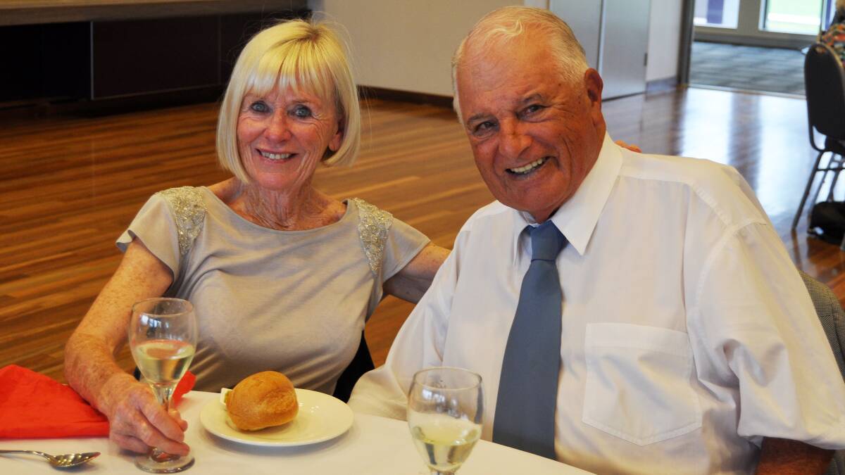 Gloria Nicoll and her husband, three-time Olympic Modern Pentathlete Terry at the Anzac Day Luncheon.
