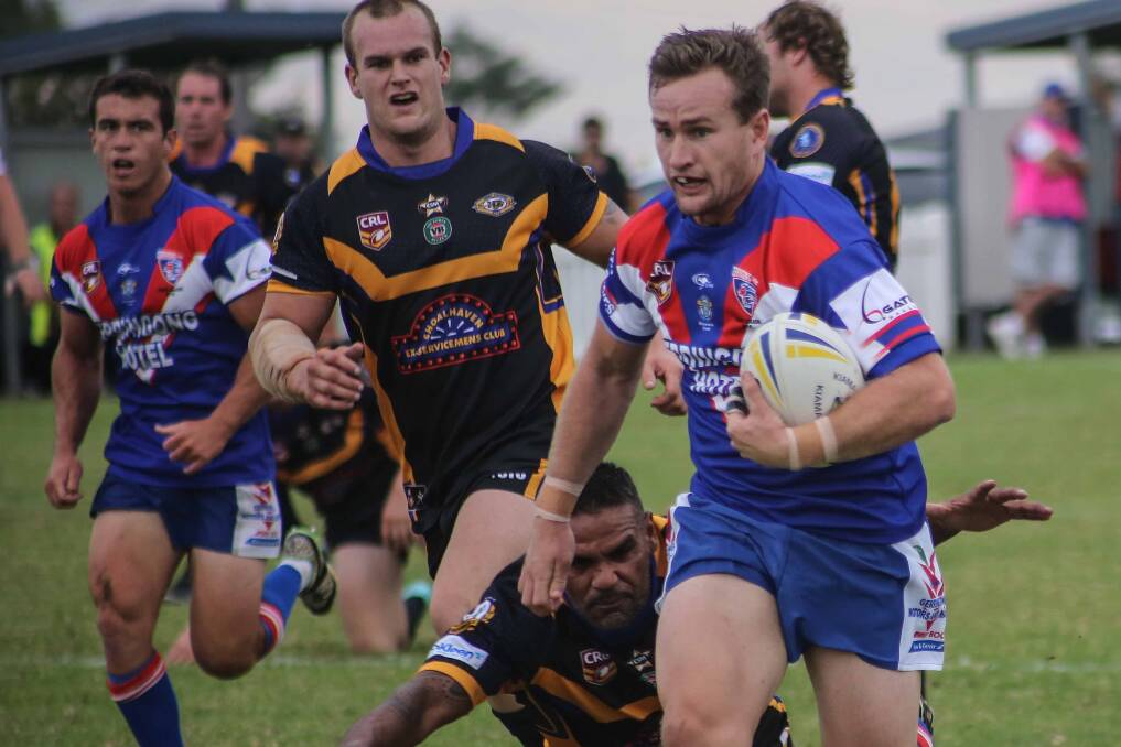 Gerringong Lions's Group 7 fullback Joel Roberts in action during last weekend's win over Nowra-Bomaderry Jets. Picture: GEORGIA MATTS