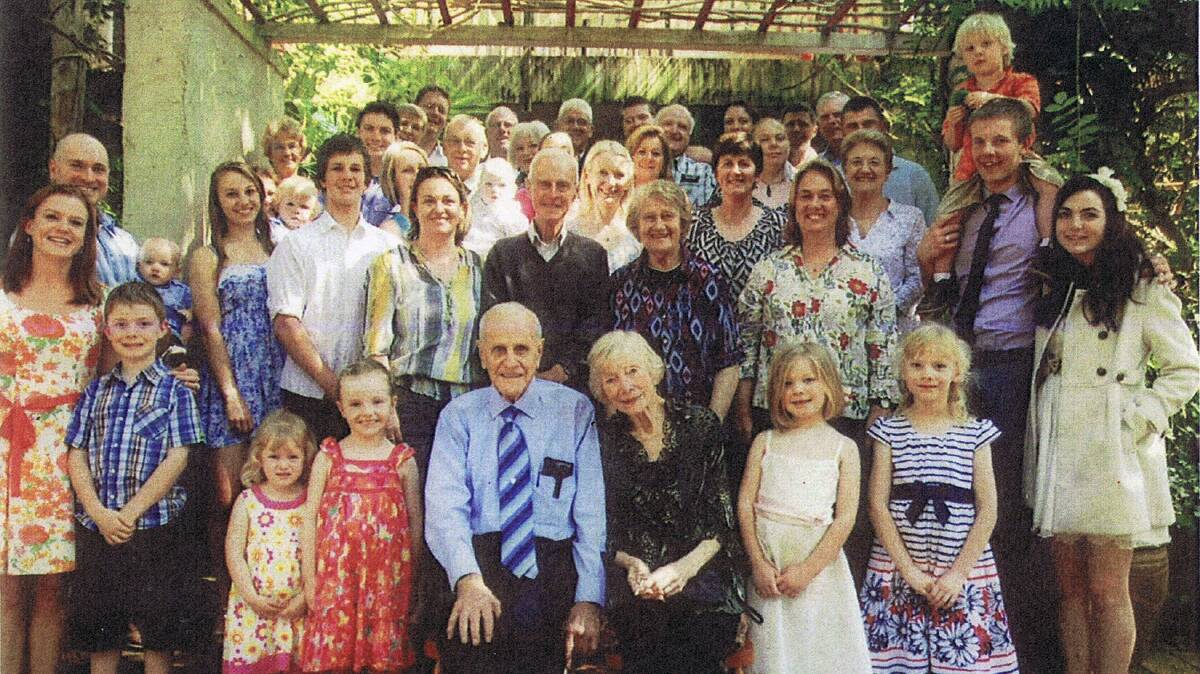 The late Eric Fredericks and his wife Jean and extended family gathered at Eric's 90th birthday. 