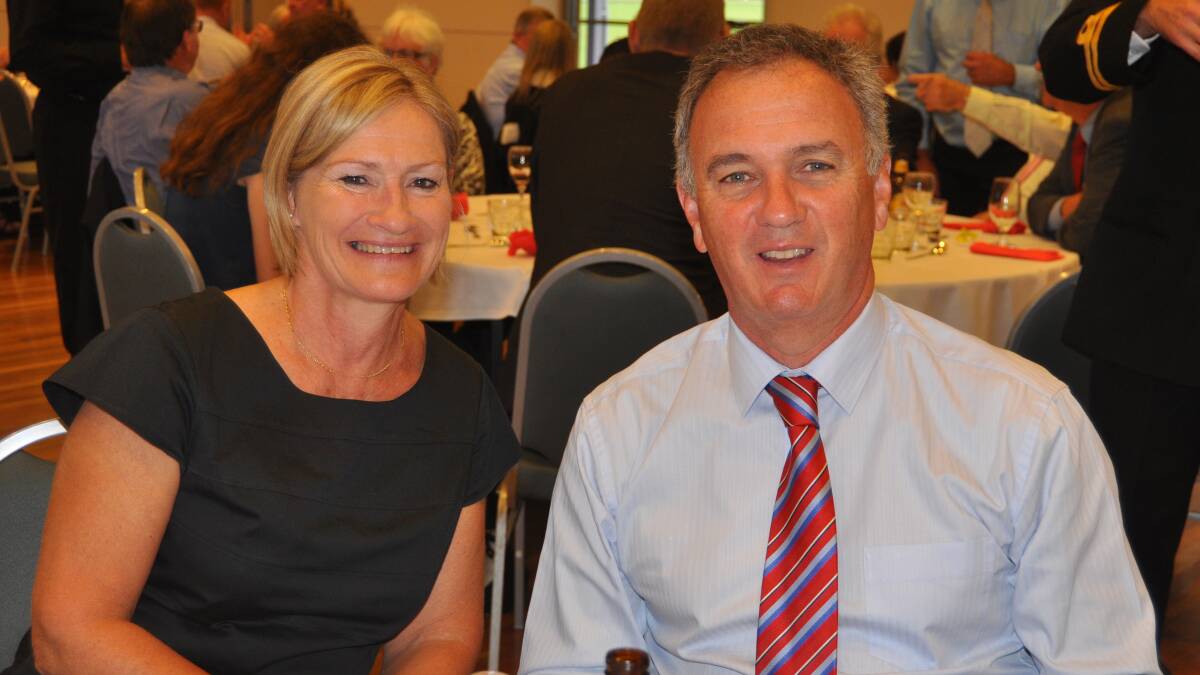 Karen and Kiama Council General Manager Michael Forsyth at the Anzac Day Luncheon.