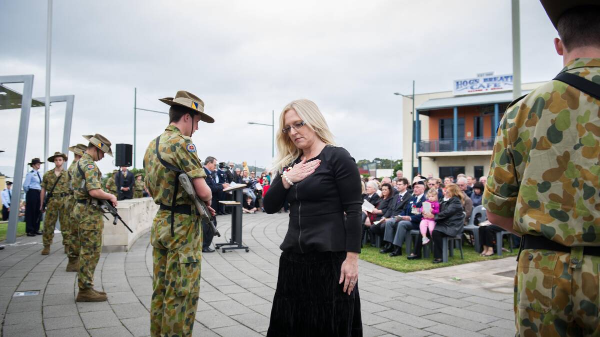 A big crowd gathered at Memorial Park at Shellharbour City Centre as people gathered to remember our fallen heroes.