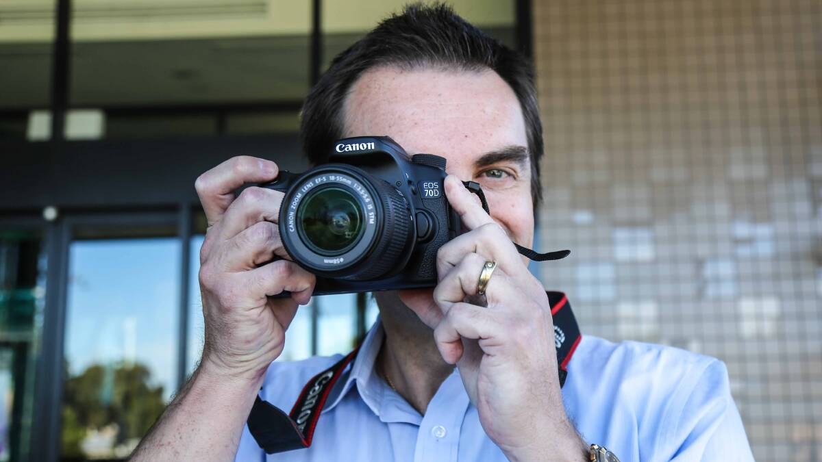 Caption: Ken Donnellan from Kiama Library is seeking to build a picture of the municipality as part of a photography competition. Picture: GEORGIA MATTS