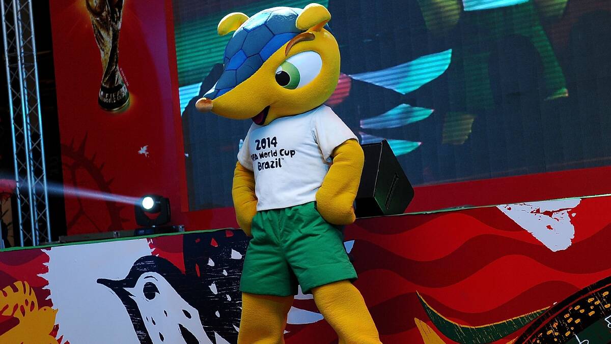 Fuleco the World Cup 2014 mascot. Photo: Getty