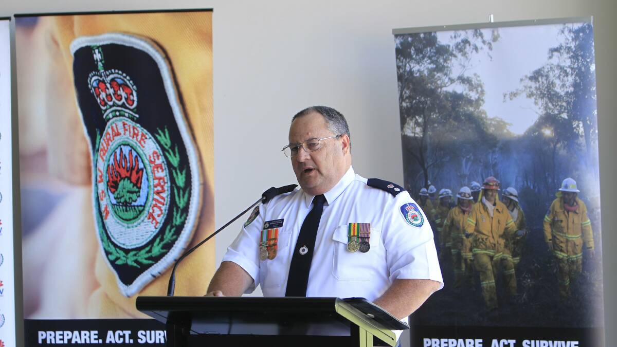RFS Superintendent  Richard Cotterill says RFS would be working with councils to review areas that were bushfire prone. Picture: ANDY ZAKELI