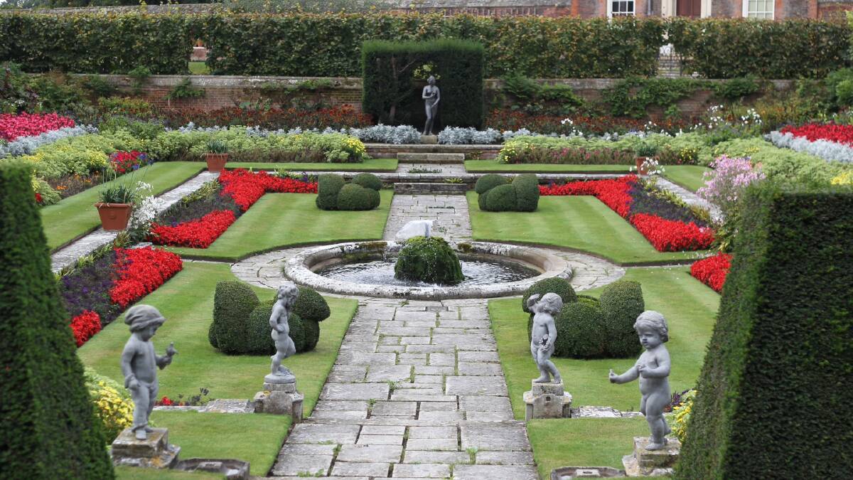 Part of the magnificent gardens at Hampton Court.