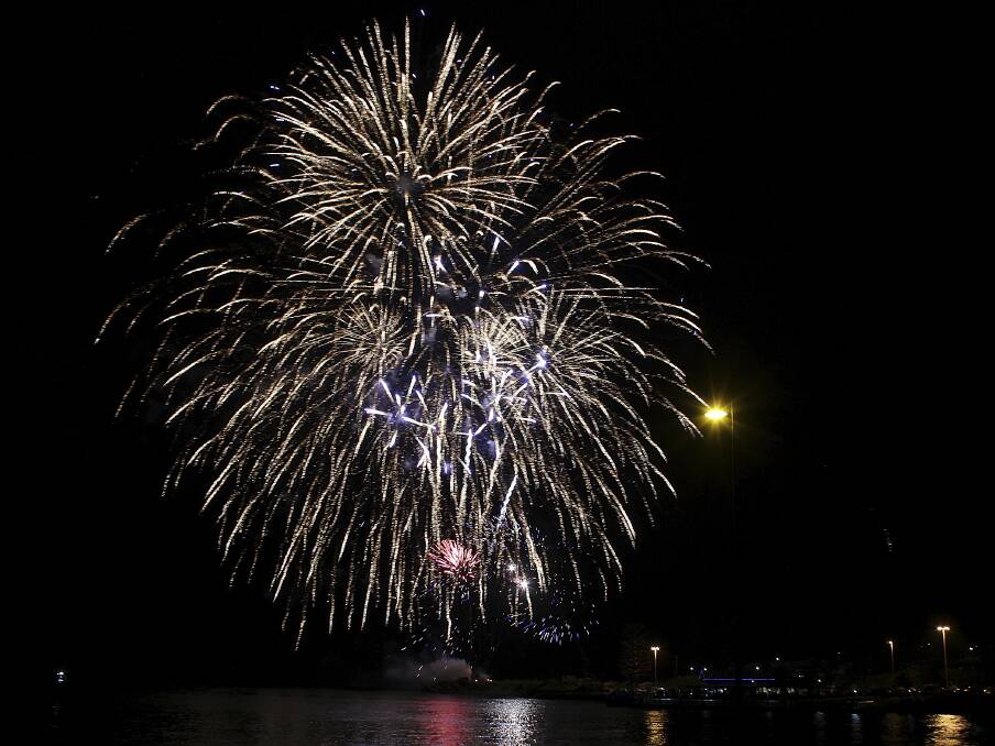 New Year's Eve fireworks at Kiama.