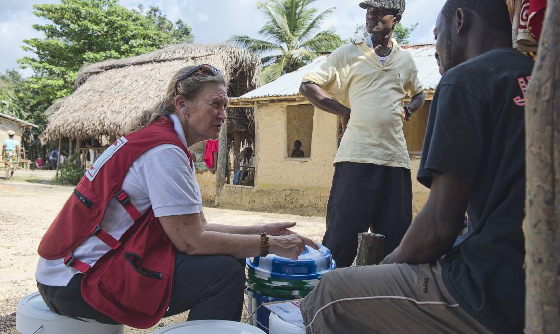 Newcastle Red Cross nurse Libby Bowell was in Monvovia, Liberia for five weeks training local health workers. She was 