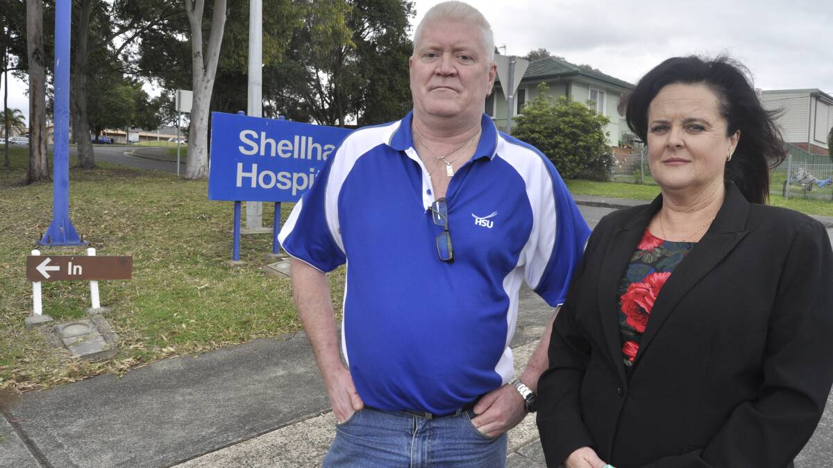 Shellharbour MP Anna Watson met with Health Services Union's Andrew Gorman to discuss a lack of high-dependency mental health facilities in the Illawarra/Shoalhaven region. 
