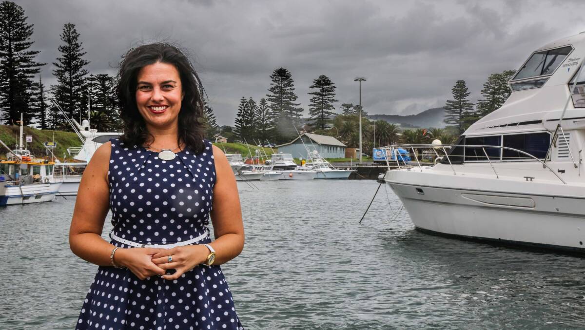 Natalie Costa loved telling us what she loved about Kiama. Picture GEORGIA MATTS 