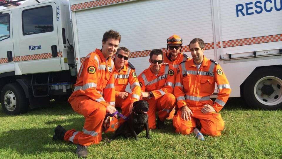 Roxy and her friends from the SES: Picture: KIAMA SES 