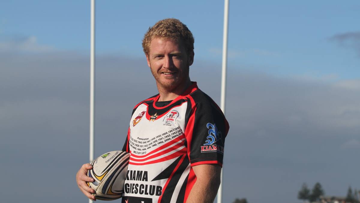 Kiama Knights' Marc Laird will celebrate his 200th first grade game in the club's centenary match at Kiama Showground on Saturday. Picture DAVID HALL