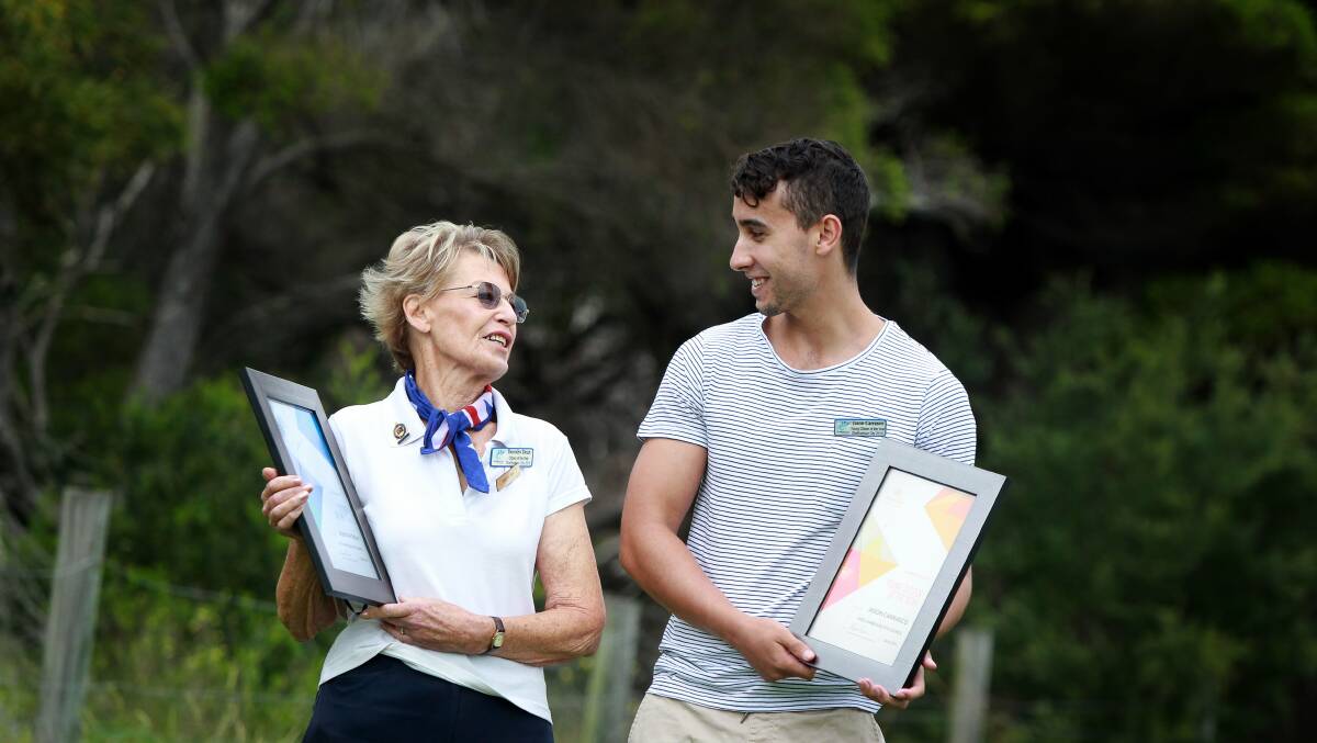 Dorothy Dean and Jason Carrasco are Shellharbour City Council's Australia Day award winners. Picture: SYLVIA LIBER 