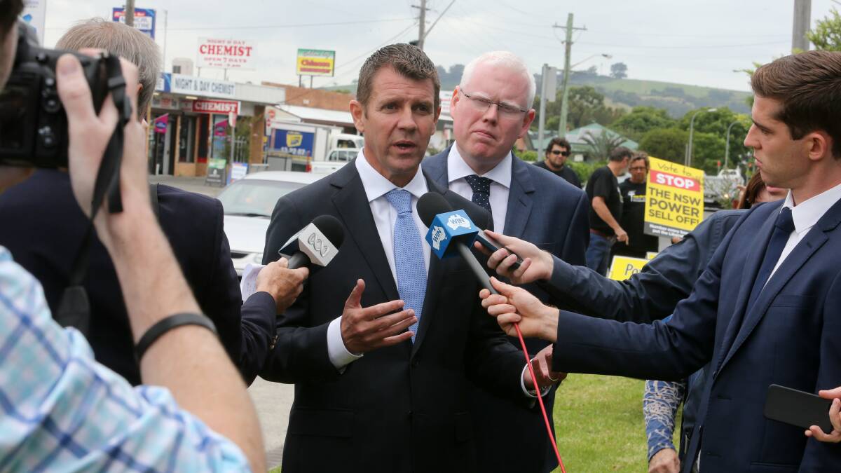 Mike Baird on the Princes Highway at Albion Park during Monday morning's peak hour. Picture: ROBERT PEET  