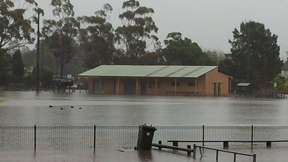 Flooding in Albion Park. Picture: Courtesy DAN WEATHER MAN MALONE 