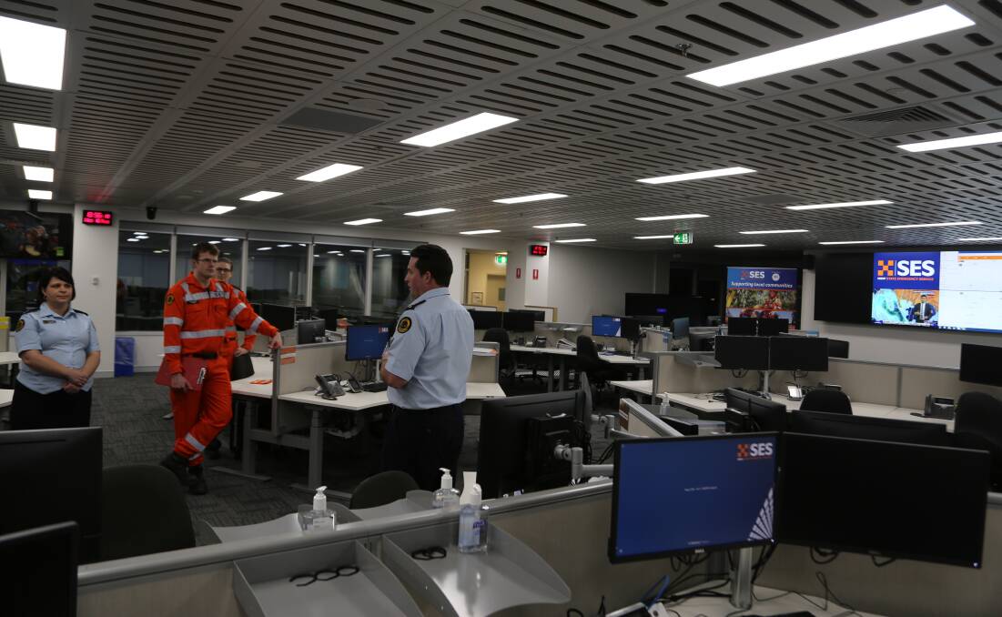 Inside the new state headquarters of the SES.
