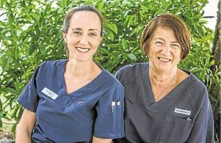 Recent registered nurse graduate Aimee Johnson with NSW Nurses and Midwives Association's Shellharbour branch president Karin Tilden. Picture: DYLAN ROBINSON