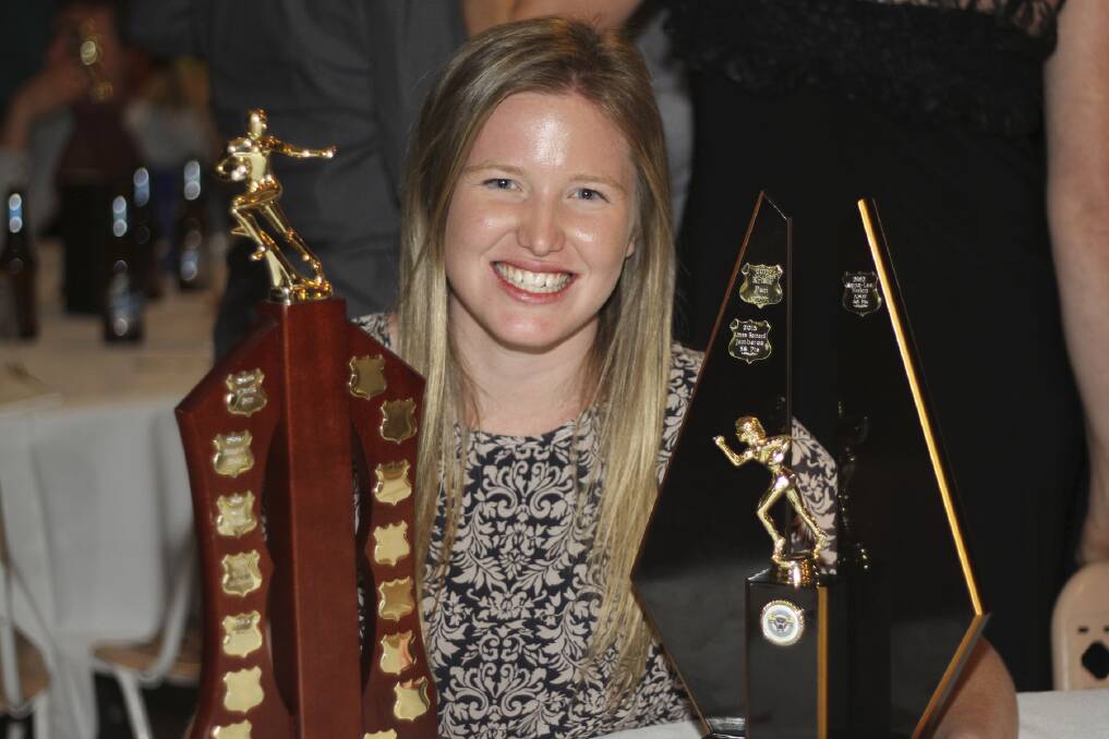 Jamberoo Superoos member Aimee Barnard won the club Player of the Year, and also the South Coast League's Women's League tag Player of the Year. Picture: DAVID HALL