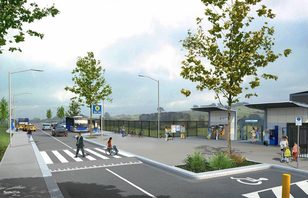 An artist's impression of the Shell Cove station. The name of the station has drawn fiery debate in Parliament.