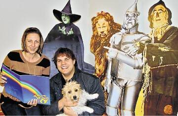 Roo Theatre Company musical director Lisa Baraldi and director Daniel Stefanovski promoting auditions for the 2013 production of The Wizard of Oz.